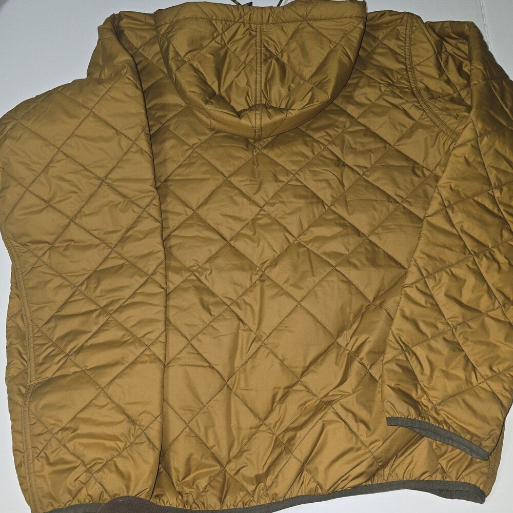 Patagonia Men’s Diamond Quilted Insulated Bomber Hoody Jacket XXL Shelter Brown - Picture 3 of 8
